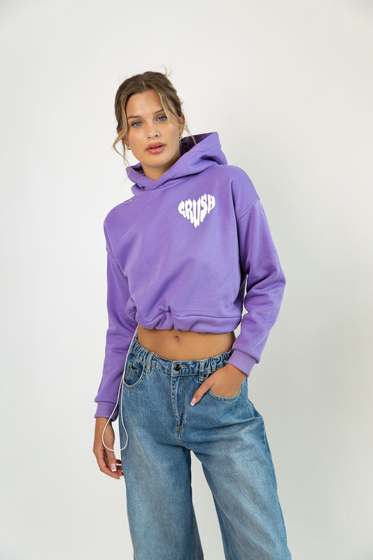 D.N.A. CROP MIKINA „LILA CRUSH“