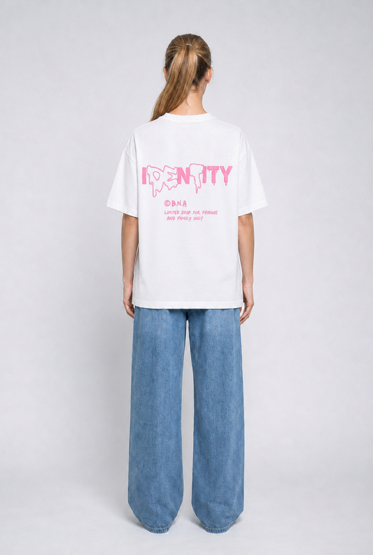 D.N.A Oversize Tričko PUFF 22:22 Identity White
