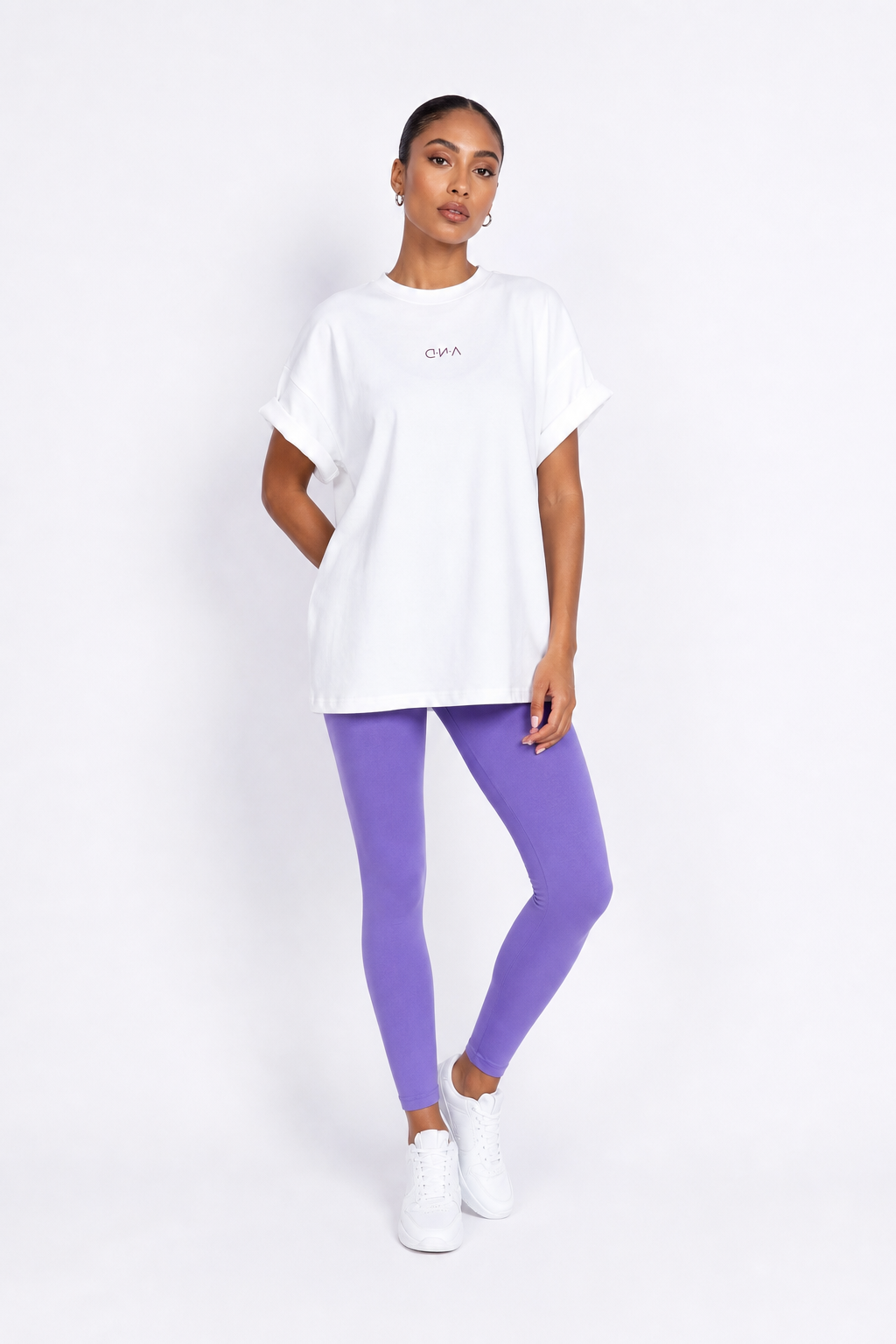 D.N.A Oversize Tričko PUFF AAA Back White