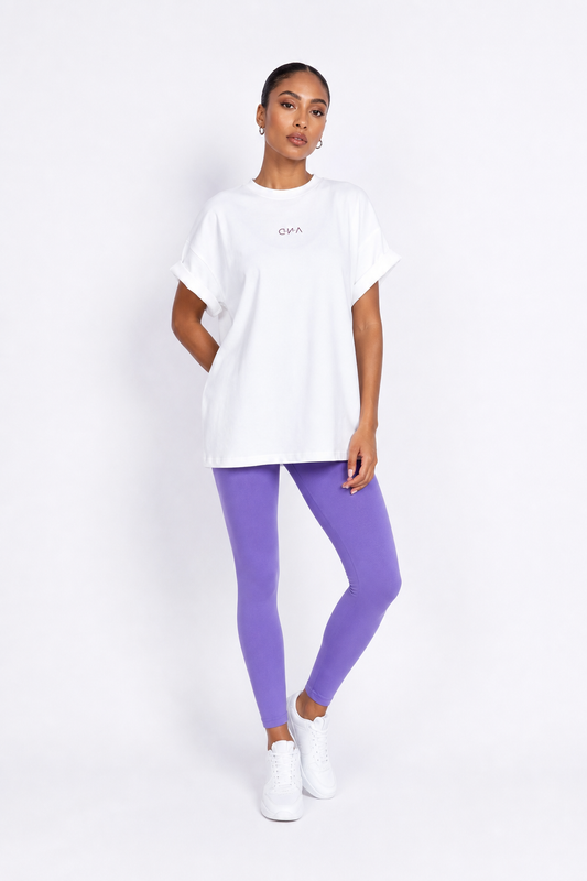 D.N.A Oversize Tričko PUFF AAA Back White