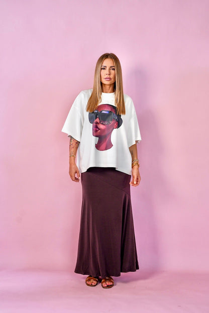D.N.A Unisex Oversize Tričko GLASSES
