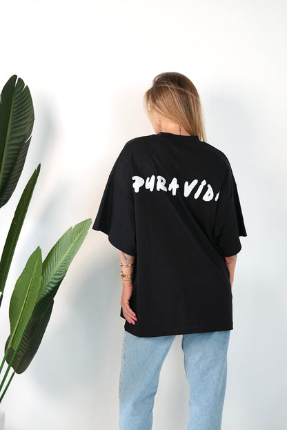 D.N.A Unisex Oversize Tričko FLAMINGO