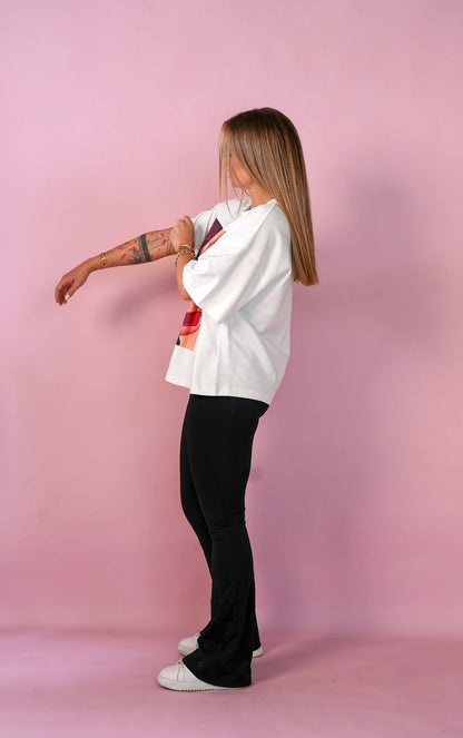 D.N.A Unisex Oversize Tričko LIPS