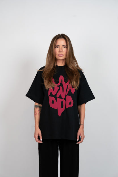 D.N.A Oversize Tričko PUFF Black