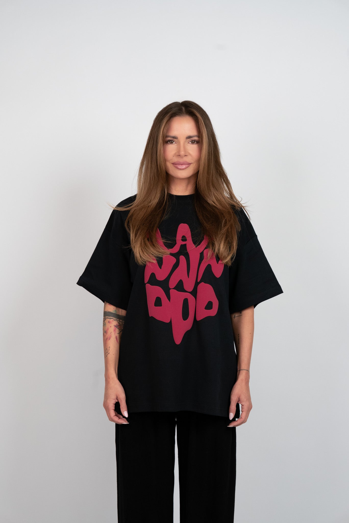 D.N.A Oversize Tričko PUFF Black