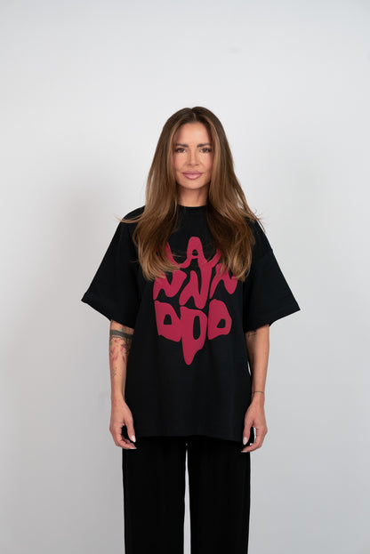 D.N.A Oversize Tričko PUFF Black