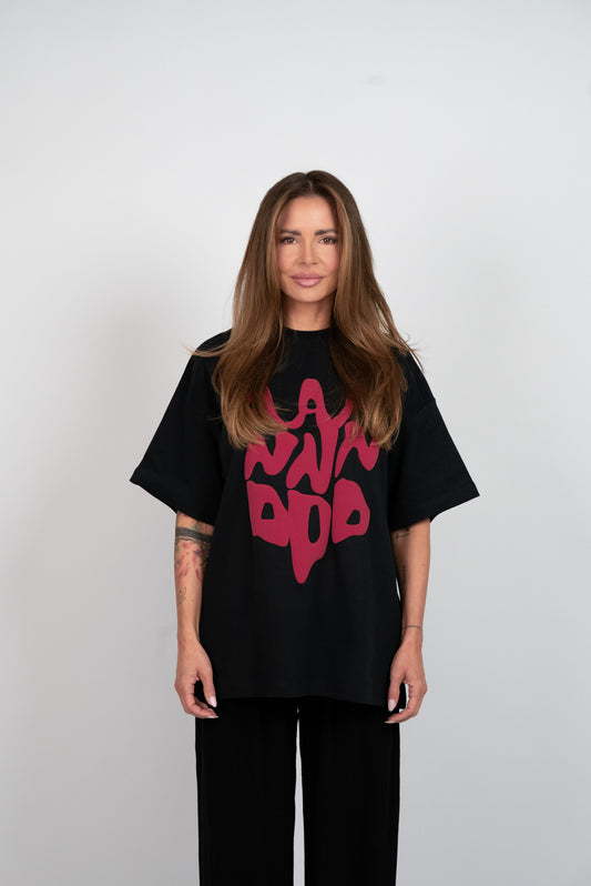 D.N.A Oversize Tričko PUFF Black