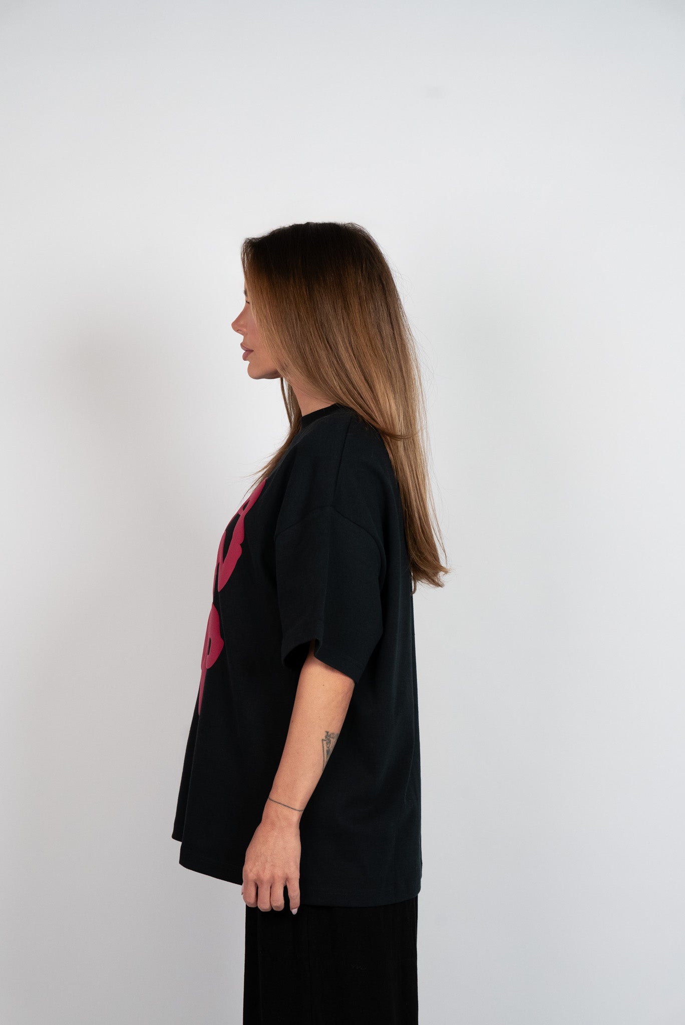 D.N.A Oversize Tričko PUFF Black