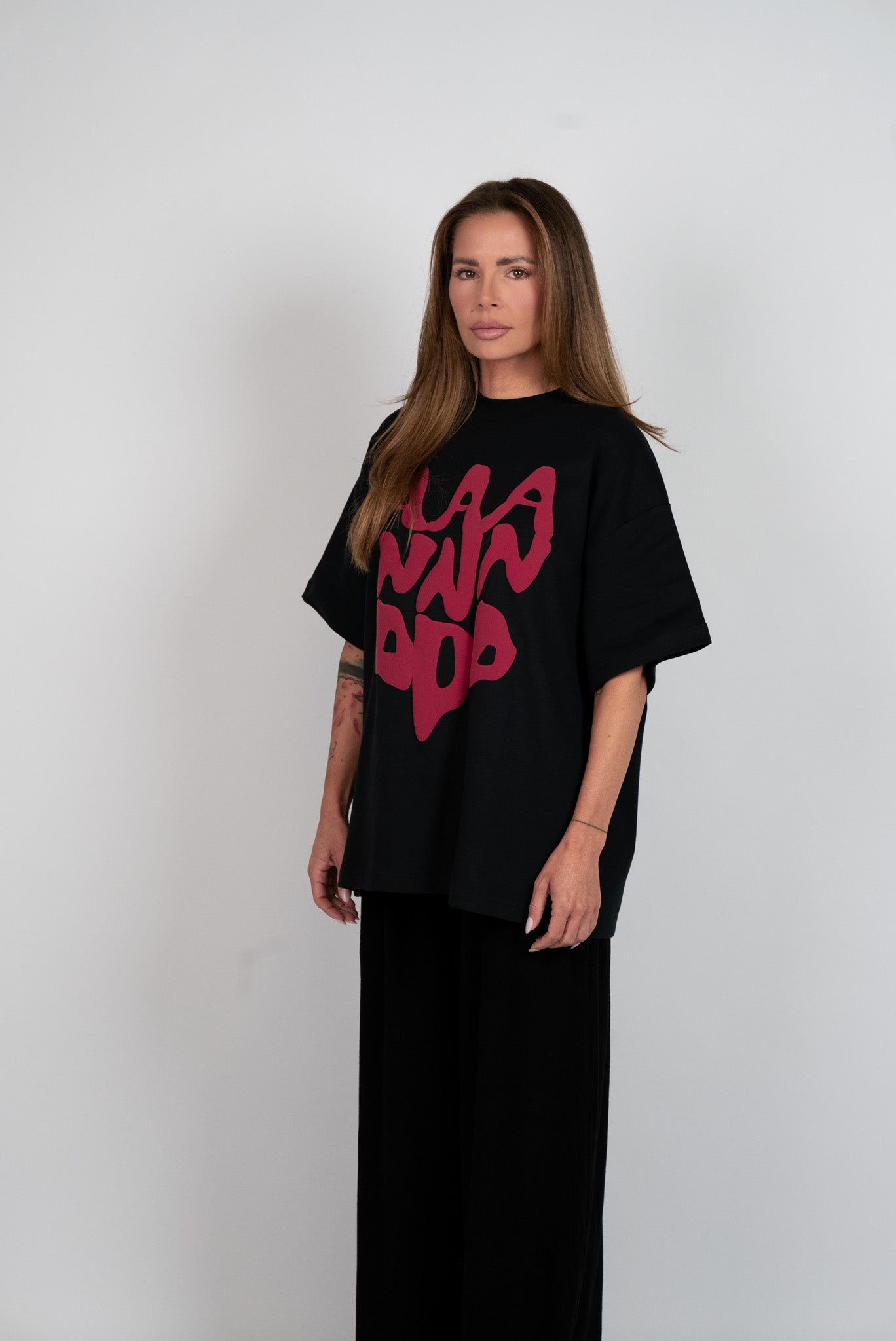 D.N.A Oversize Tričko PUFF Black