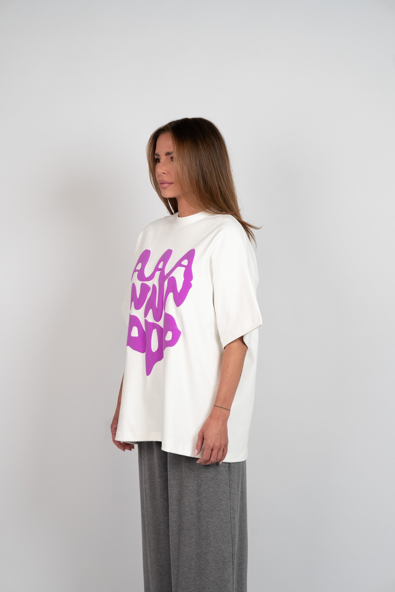 D.N.A Oversize Tričko PUFF White