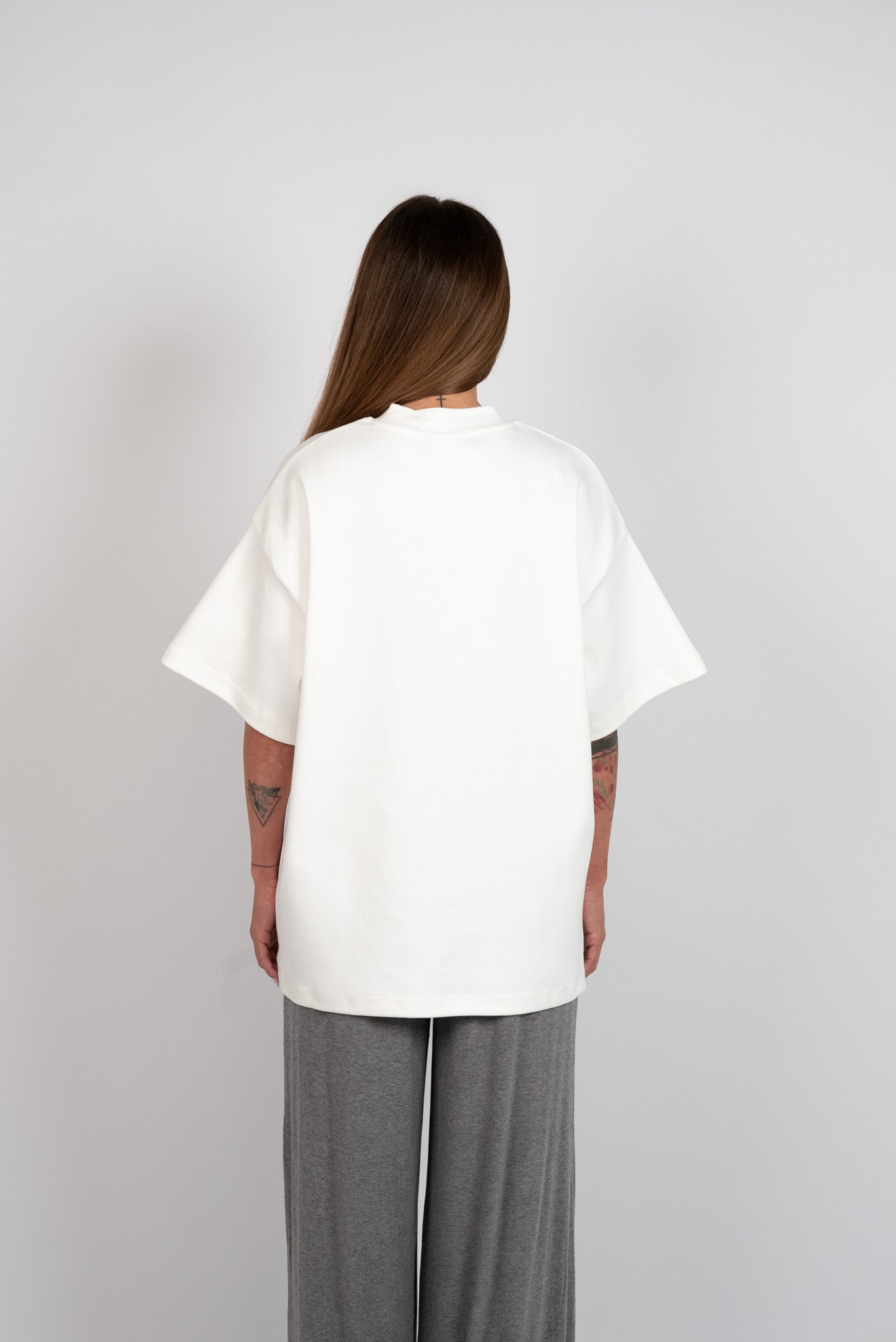 D.N.A Oversize Tričko PUFF White