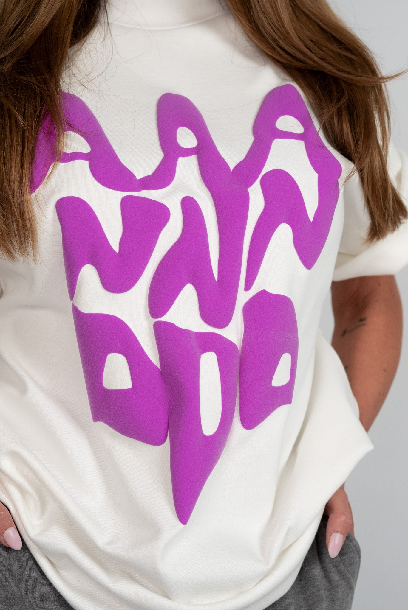D.N.A Oversize Tričko PUFF White