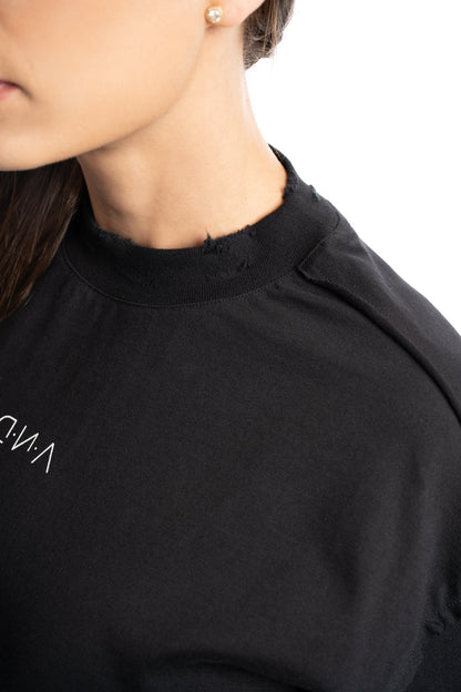 D.N.A Unisex Oversize Crop Tričko