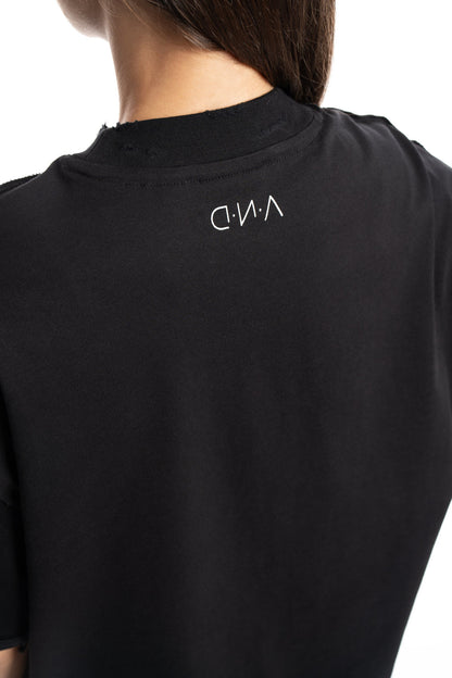 D.N.A Unisex Oversize Crop Tričko