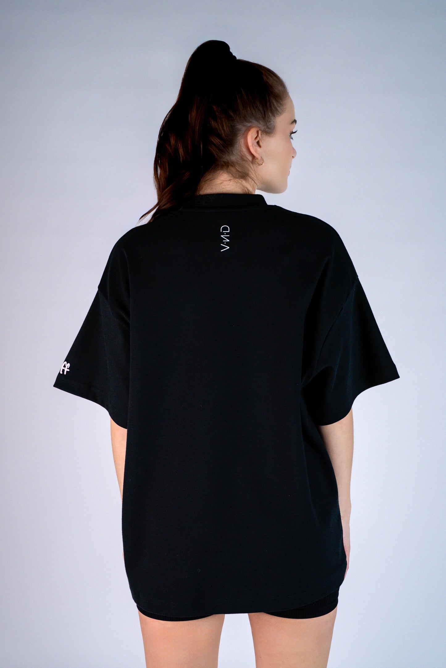D.N.A Unisex Oversize Tričko FUCK BLACK