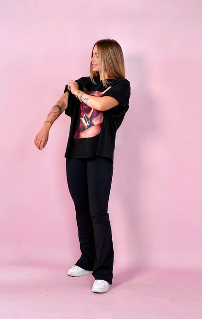 D.N.A Unisex Oversize Tričko LIPS