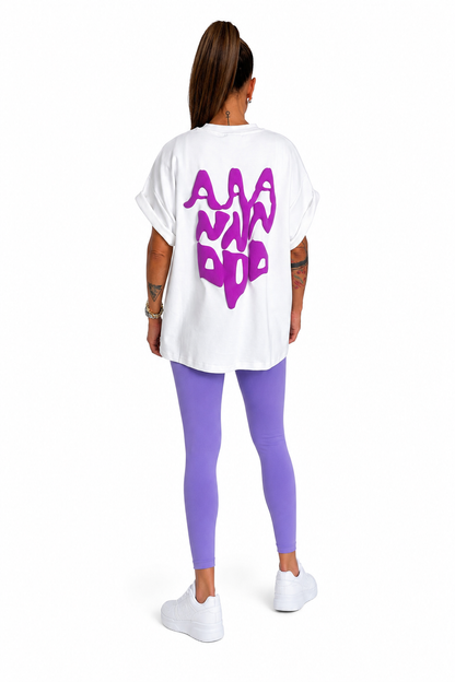 D.N.A Oversize Tričko PUFF AAA Back White