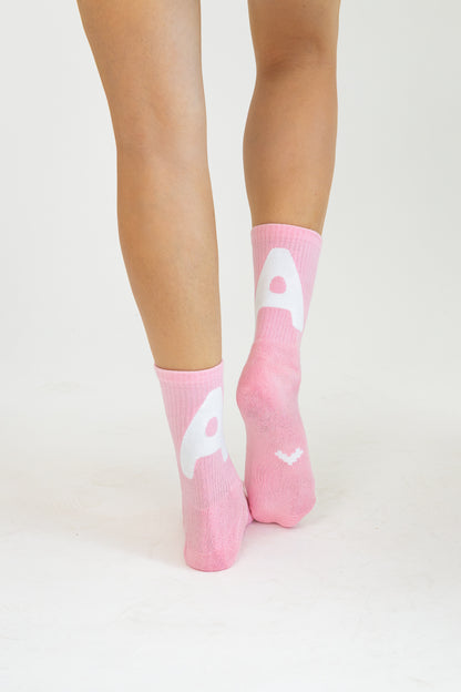 D.N.A 3/4 Froté ponožky  “Candy Pink”