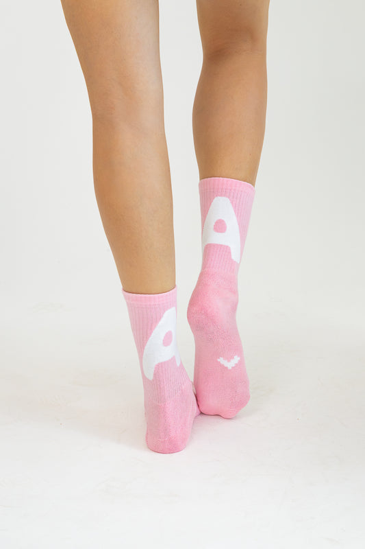 D.N.A 3/4 Froté ponožky  “Candy Pink”