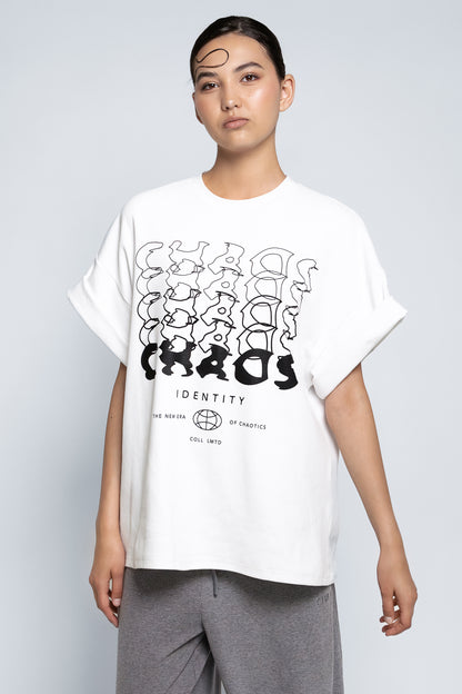 D.N.A Oversize Tričko CHAOS IDENTITY FRONT